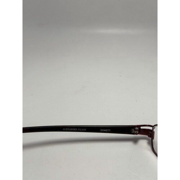 Alexander Julian Domett Eyeglasses Frames Only 49-18-135 Merlot Red Black - Picture 4 of 6